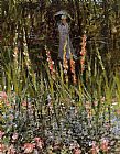 Claude Monet The Garden Gladioli painting